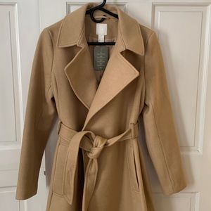 H&M Brand New Beige Tie Coat
